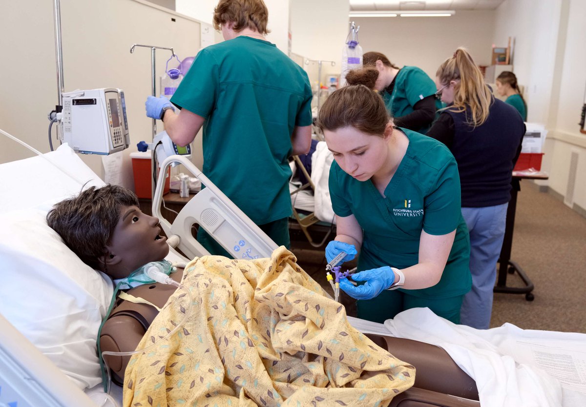 Fitchburg_State's tweet photo. Happy Healthcare Simulation Week! 🩺
Simulation is one of the most important forces in patient safety.
Visit our nursing department today and register for a department tour! Register here: https://t.co/SLkudowjhJ.
#fitchburgstate #healthcaresimulationweek #simfoundme https://t.co/ooBrxRoxZC
