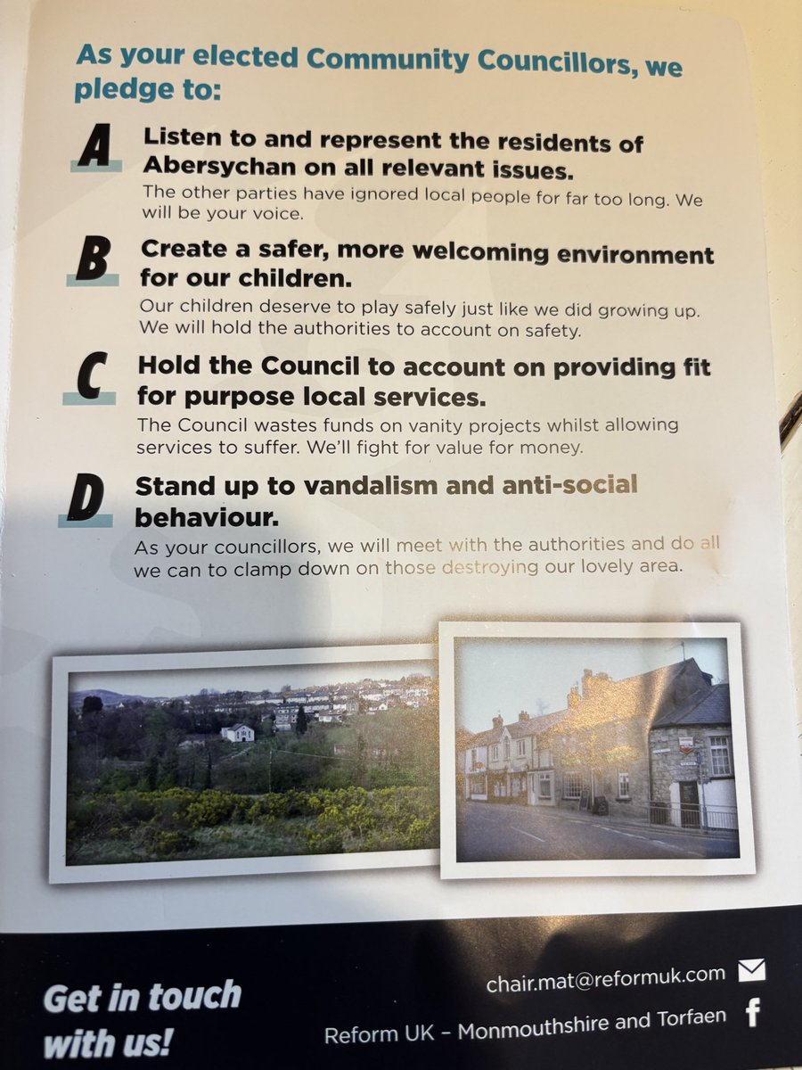 LauraMonTorfaen's tweet photo. ๐ฎBack out and at it again today!
๐ณ๏ธThis time there is an important By-Election in Abersychan #Torfaen
We have 2 excellent local candidates:
Andy MILLARD - a Planning expert and businessman
AND
Matthew FORD - an Experienced team leader
Have a read about what they want to do for Abersychan and about them below ๐๐ป ๐๐ป๐๐ป
Remember to VOTE @RUKWales on
8th October! ๐ณ๏ธ๐ณ๏ธ๐ณ๏ธ
#ByElection #abersychan #wales ๐ด๓ ง๓ ข๓ ท๓ ฌ๓ ณ๓ ฟ@reformparty_uk