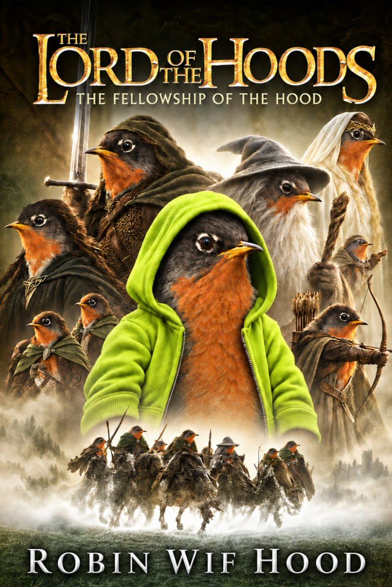 Robin_Wif_Hood's tweet photo. one hood to rule them all ⚔️ 🐦️ https://t.co/fnqbcBHYK9