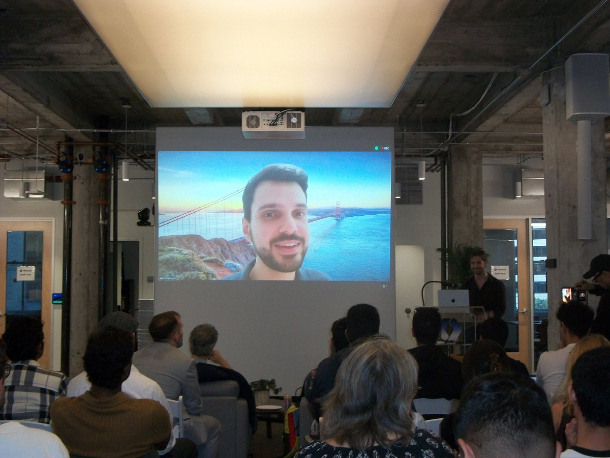 idosal1's tweet photo. Loved joining MCP Apps Night!

Crazy to think that MCP-UI was a 5-minute demo at @WorkOS MCP Night just a year ago.

Awesome event @sofiiiiiasz @CopilotKit @manufact 🔥 https://t.co/sXSF08rXKq