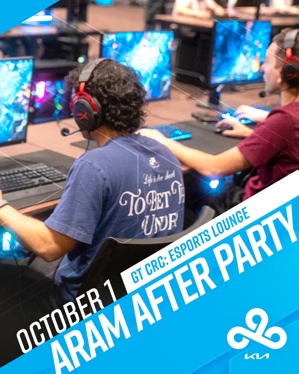 C9LoL's tweet photo. The C9 @Kia Rally Point is back, and it's headed to Georgia!

Join us in Atlanta for our industry panel, ARAM night, and more over LCS finals weekend!

RSVP TODAY (Spots are Limited!)
📩 https://t.co/VDyZqdNxCz https://t.co/4xPDRdmBhJ