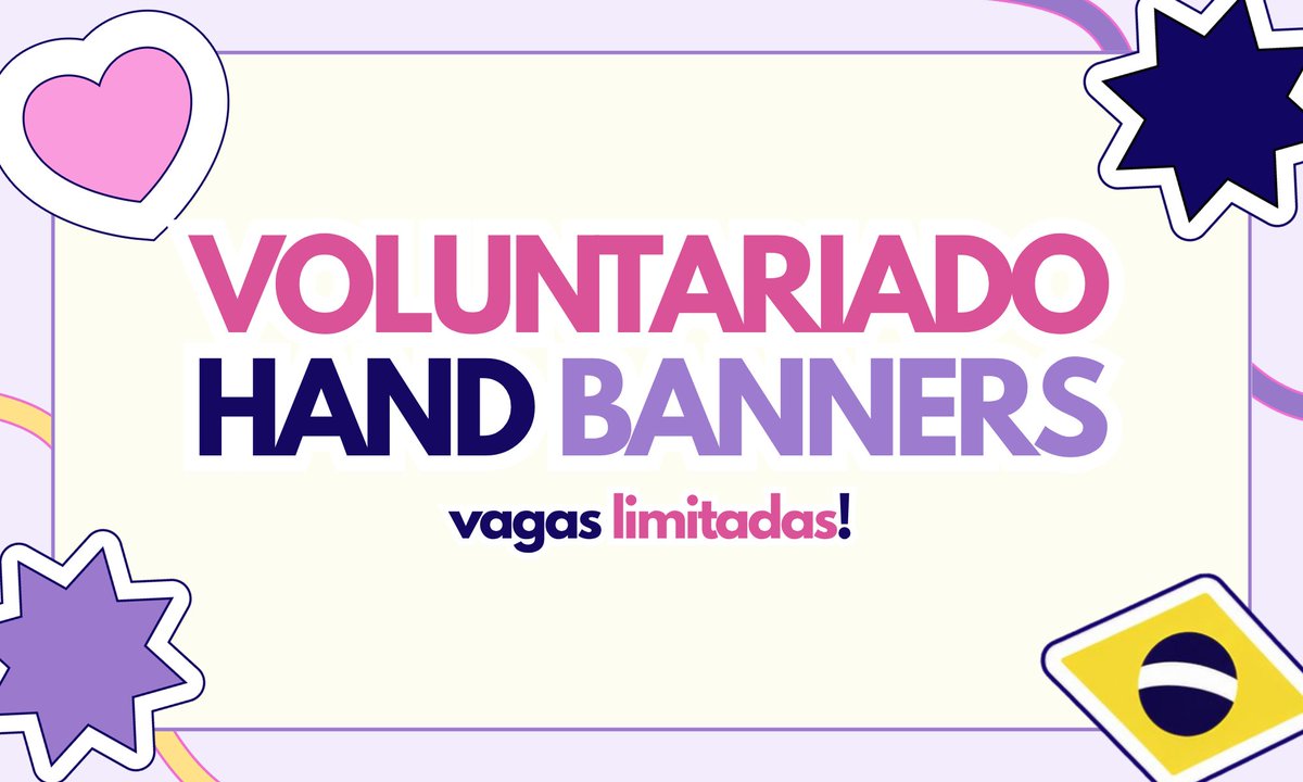 BARMY_360's tweet photo. 💜 | VAGAS PARA VOLUNTÁRIOS — B-ARMY360

Com tudo que aconteceu nos últimos dias e o enorme abraço que tivemos do fandom, estamos abrindo algumas vagas para voluntários que queiram ajudar na distribuição dos hand banners durante os shows do BTS no Brasil! 

As vagas serão destinadas a pessoas que possam auxiliar na organização e distribuição nos setores indicados.

📋 Para participar, será necessário preencher o formulário com seus dados e setor de interesse.

⚠️ IMPORTANTE: As inscrições passarão por uma curadoria de perfil antes da confirmação dos voluntários. Essa etapa é necessária para avaliarmos os perfis inscritos e possíveis situações que possam comprometer a organização ou a segurança do projeto, incluindo reports, shade ou ocorrências anteriores.

Não é necessário ter experiência ou fazer nada extremo... precisamos, principalmente, de pessoas responsáveis e dispostas a colaborar com a distribuição dos materiais. 💜

Como esperamos receber muitas inscrições para somente 20 ou 30 vagas, pedimos que preencham o formulário com atenção e aguardem o contato da equipe após a análise.

🔗 | PREENCHA O FORMULÁRIO: https://t.co/wE5ZqA2F2e

E queremos também agradecer de coração pelo grande movimento de pessoas que estão querendo se disponibilizando para ajudar e fazer com que esse projeto saia SIM. Toda essa mobilização mostra o quanto existe gente disposta a colocar a mão na massa para que esse momento aconteça.

Afinal, esse projeto é pelo BTS e para o BTS... e não para um pequeno número de pessoas. Queremos que o maior número possível de ARMYS possa fazer parte desse momento. 💜

Atenciosamente,
Equipe B-ARMY360.