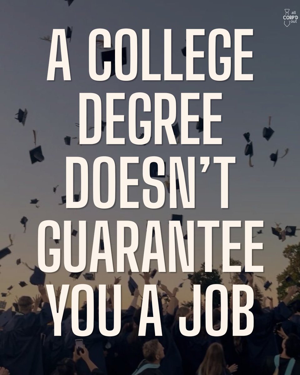 AllCorpdOut's tweet photo. College taught us a lot… just not how to survive corporate 😅🎓

What’s one thing you wish they warned you about? 👀

https://t.co/XnLOYOpT6c

#allcorpdout #corporatelife #corporate #postgradlife #postgrad https://t.co/NV4ZUfPINY