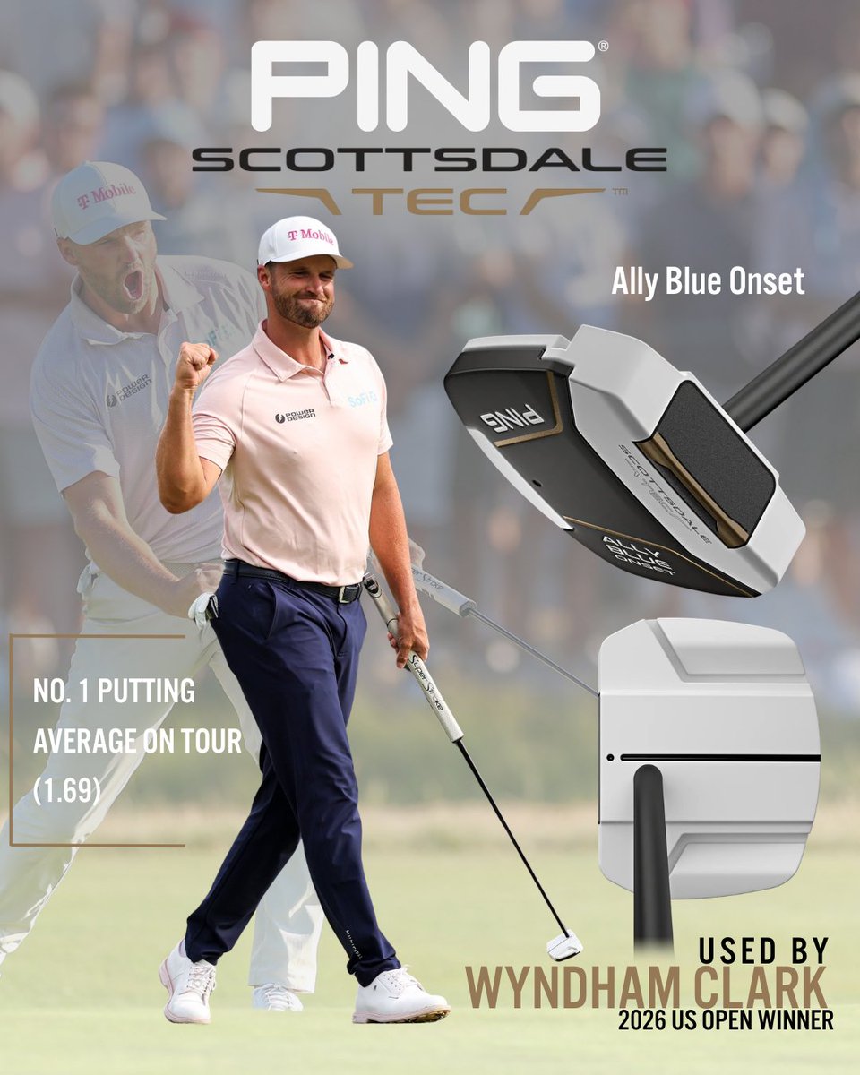 clubchampmedia's tweet photo. Top of the tour stats powered by the @PingTour Scottsdale TEC Ally Blue Onset.
Link in bio to try it out at a studio near you.
#golf #PINGgolf #putter #wyndhamclark #clubchampion #pga #pgatour https://t.co/sgRsOEywp2