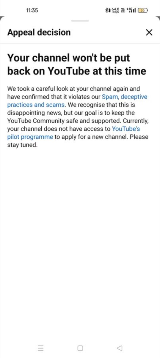 Funzarmy's tweet photo. Hi @TeamYouTube @ Tell me  the reason why my account still terminated 
Channel Name : Fun Z Army
Username : @Funzarmy
And if I create a new account on new device you will terminate as well as this account https://t.co/EthX5xoXIO