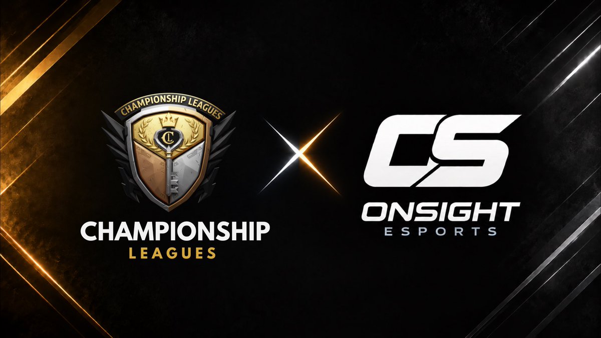 onsightnation's tweet photo. 🏆 OFFICIAL PARTNERSHIP 🏆

OnSight Esports is proud to officially partner with Championship Leagues!

A huge thank you to Championship Leagues for believing in what we’re building and choosing to work alongside us. 
OnSight Esports × Championship Leagues
@Rivals_Comp https://t.co/k6ckxEQM6K