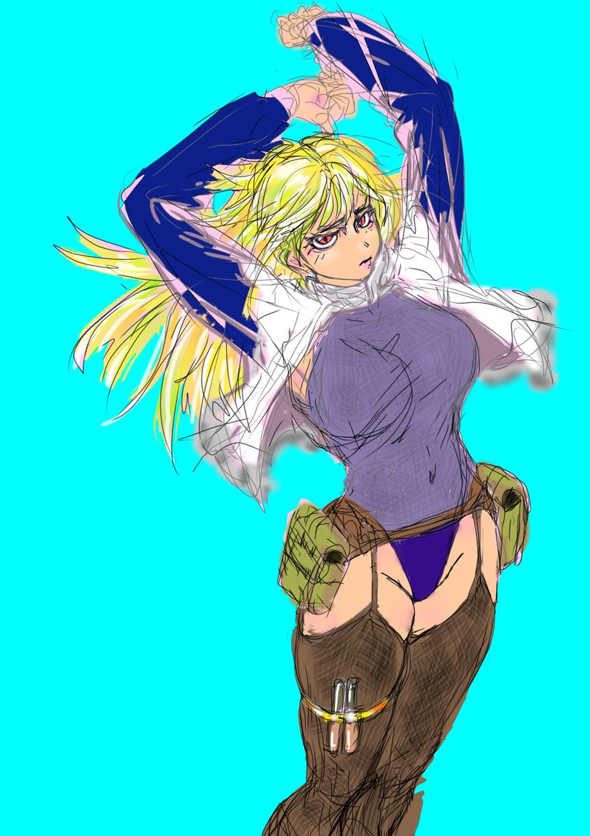 ibpuk7kmm's tweet photo. #ラクガキ #イラスト練習
先のラフに色付け。
藤田和日郎先生みたいな絵も好き。 https://t.co/JevPPeJYW3