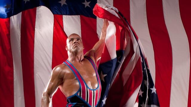 FadeAwayMedia's tweet photo. Kurt Angle played the “Stay silent till you hear a wrestler better than him” 

He skipped over: 

Bryan Danielson 
Bret Hart
Chris Jericho 
The Undertaker
Triple H 
John Cena 
William Regal 
Shawn Michaels 
Shane McMahon 
CM Punk 
Big Show 
Cody Rhodes 
Brock Lesnar 
Rey Mysterio 
Chris Benoit
Will Ospreay 

He spoke when Eddie Guerrero’s name appeared.