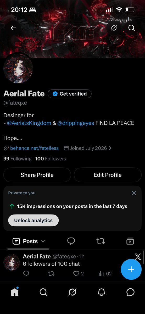 fateqxe's tweet photo. 100 FOLLOWERS!' Appreciate it https://t.co/kLOIfP2bff