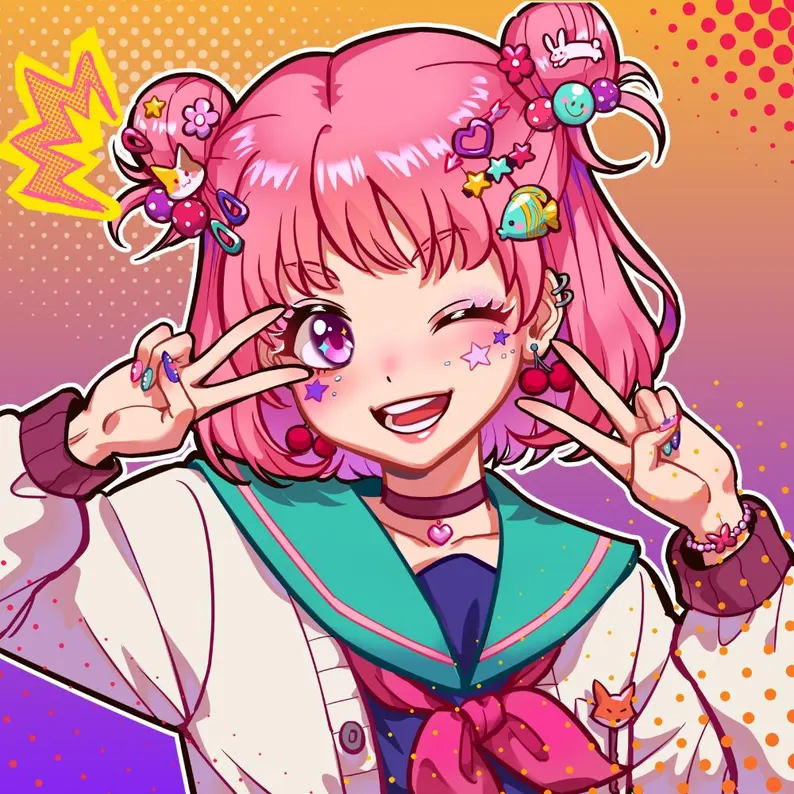 joy_413's tweet photo. A little bit of sparkle, a lot of confidence, and endless creativity! This vibrant character is ready to brighten your timeline with her playful energy!
#CharacterArt #PinkHair #AnimeArtist #CreativeArtwork https://t.co/ak7PAnd1oN