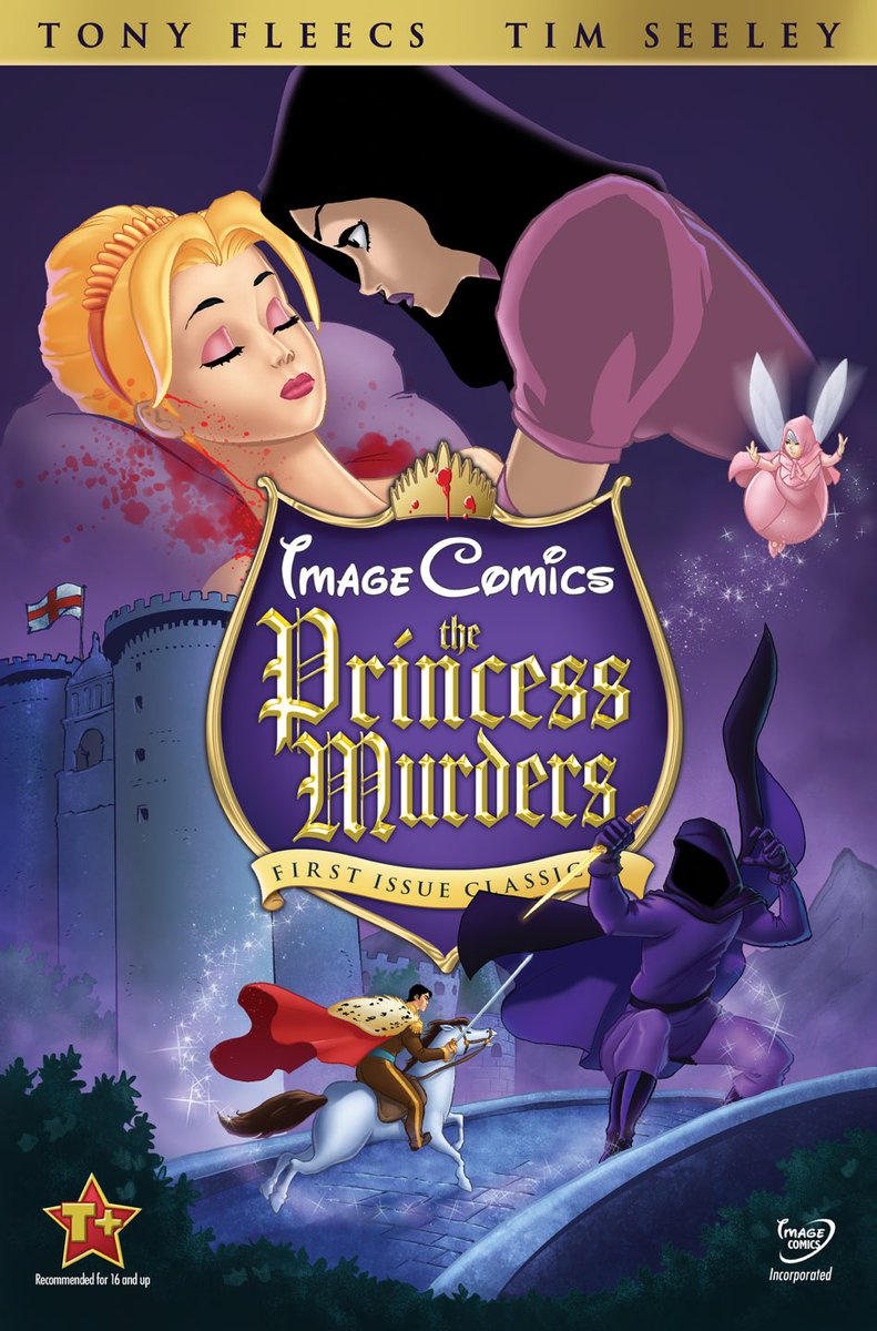ImageComics's tweet photo. WHAT IF YOUR FAVORITE FAIRYTALE PRINCESSES STARRED IN A SLASHER MOVIE? That's THE PRINCESS MURDERS, the new fractured fairytale slasher from TONY FLEECS (STRAY DOGS) and TIM SEELEY (REVIVAL), coming this December.
https://t.co/PrCQRxPrBd https://t.co/g3UVPuUzkP