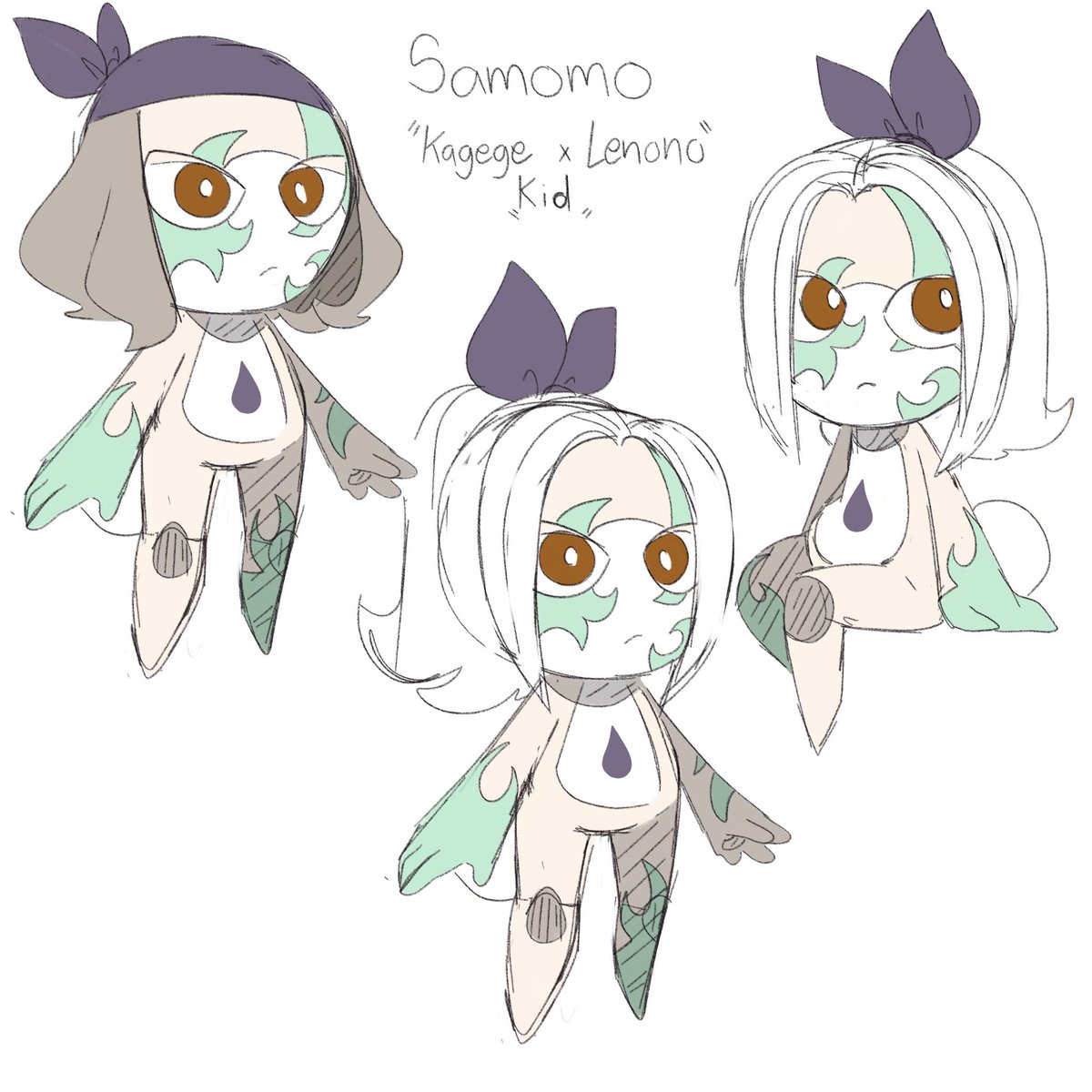 artidesuuh's tweet photo. Meet Samomo my Orikero (Lenono) x Kagege daughter!!! https://t.co/DgAvq48JVp
