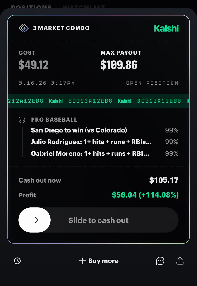 ZitiBets's tweet photo. 9/16/26 ✅ 

Our PREMIUM baseball parlay hits with ease. 

Join our discord for these picks ASAP. Been on an absolute tear recently and will only keep getting hotter. 🔥 🔒 https://t.co/257HiqG2OB