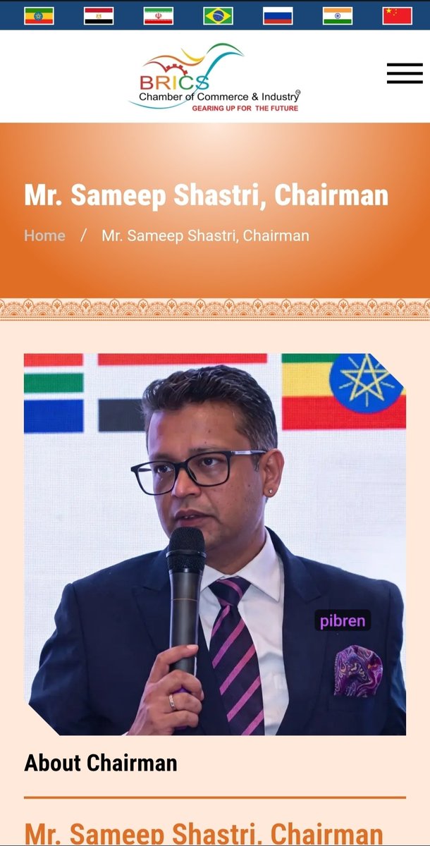 pibrens's tweet photo. BRICS CCI Chairman Sameep Shastri has promoted Pi Network in the past. Today he leads BRICS CCI Coincidence? 🤔 The connection raises an interesting question. #PiNetwork #BRICS #SameepShastri @sameepshastri https://t.co/AcMnUW1RjI