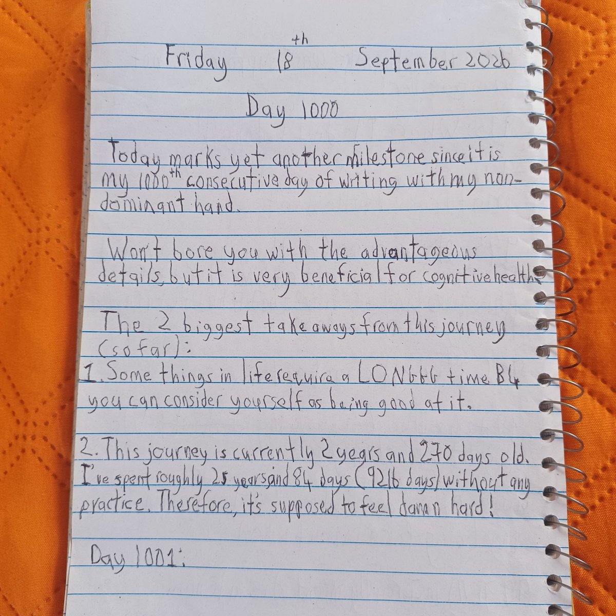 ShaheemJackson9's tweet photo. #Day1000 #Writing #Journaling #X https://t.co/hAEMg7upsl