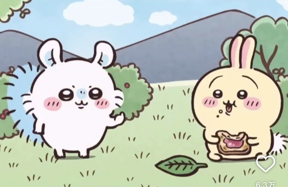 hakmi0806's tweet photo. 世紀のコラボ😍🥰😍🥰

 #ちいかわ
 #usagi
 #momonga https://t.co/GwR3xGCfQ1