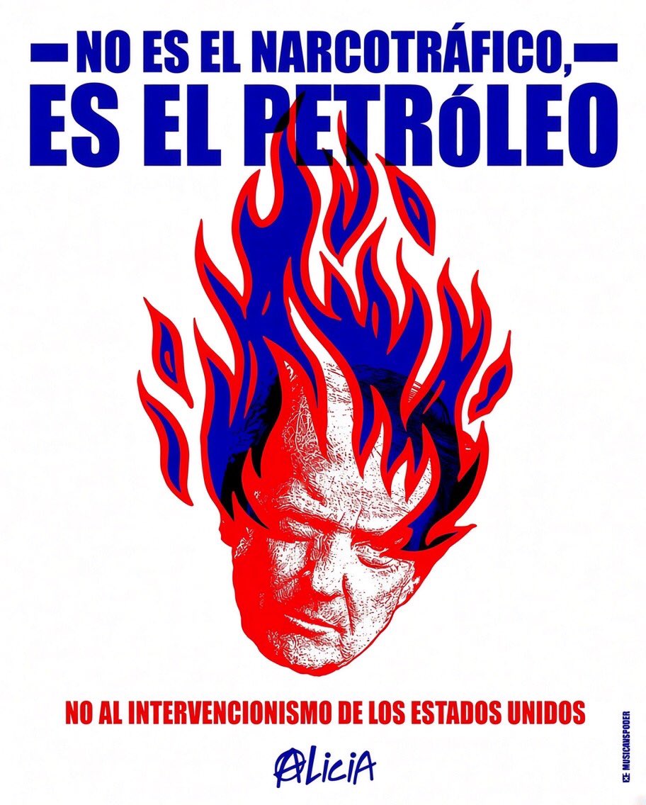 multiforoalicio's tweet photo. — NO ES EL NARCOTRÁFICO — 
ES EL PETRÓLEO!!!

Diseño 
@AndresMarioRC 
@musicavselpoder https://t.co/fqHC6K4Pvk