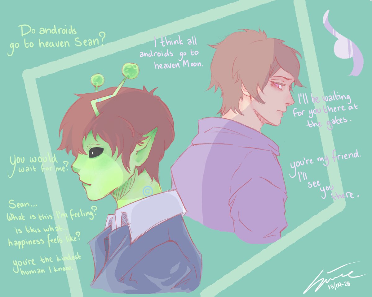 MimelaL's tweet photo. All androids go to heaven
//i want to like coloring, i dont. i want to enjoy line art, i dont. maybe i should just stick to sketches.//
#TMCreate #sidefall #nqh #notquitehuman https://t.co/XrGwFkzsoF