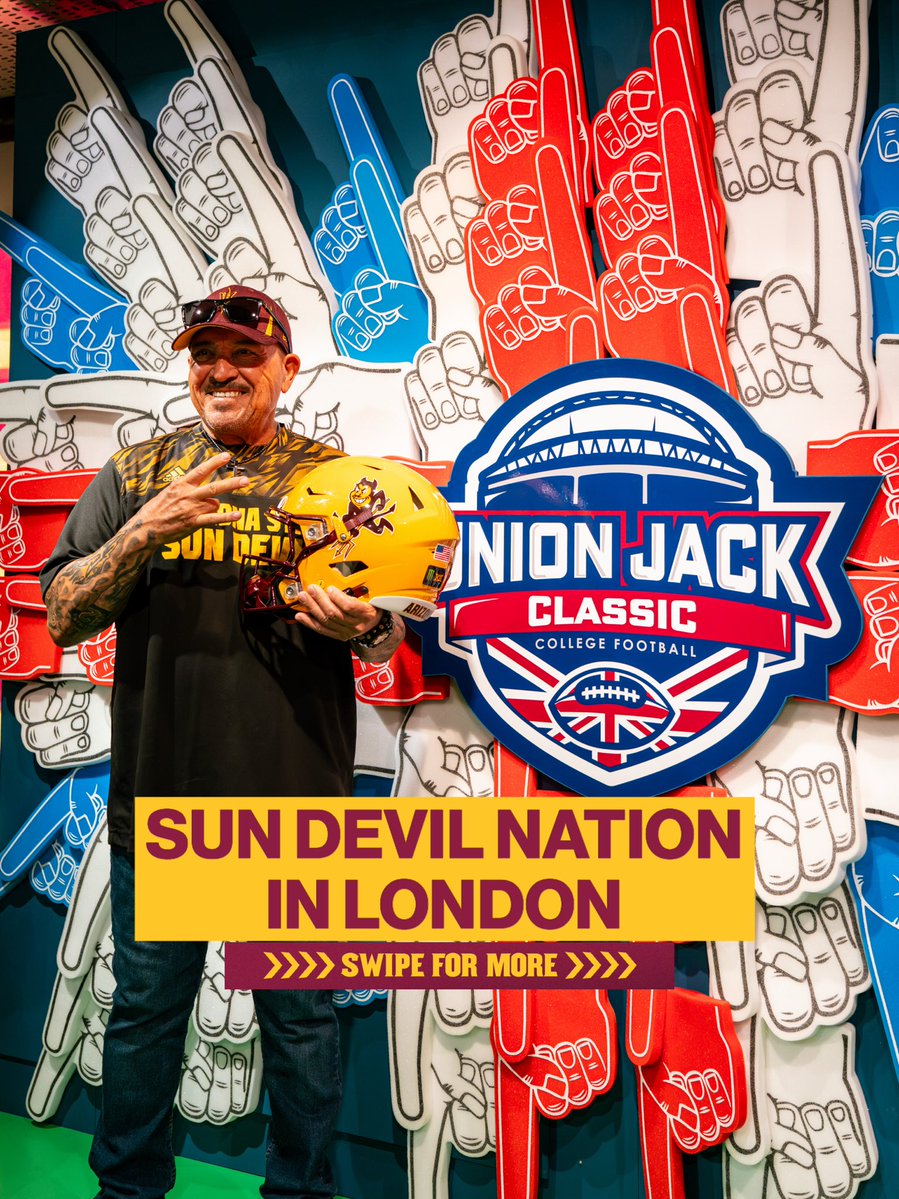 TheSunDevils's tweet photo. It’s Sparky mania at the @adidas Oxford Street Pep Rally 😈 https://t.co/j3fv7l6j5M