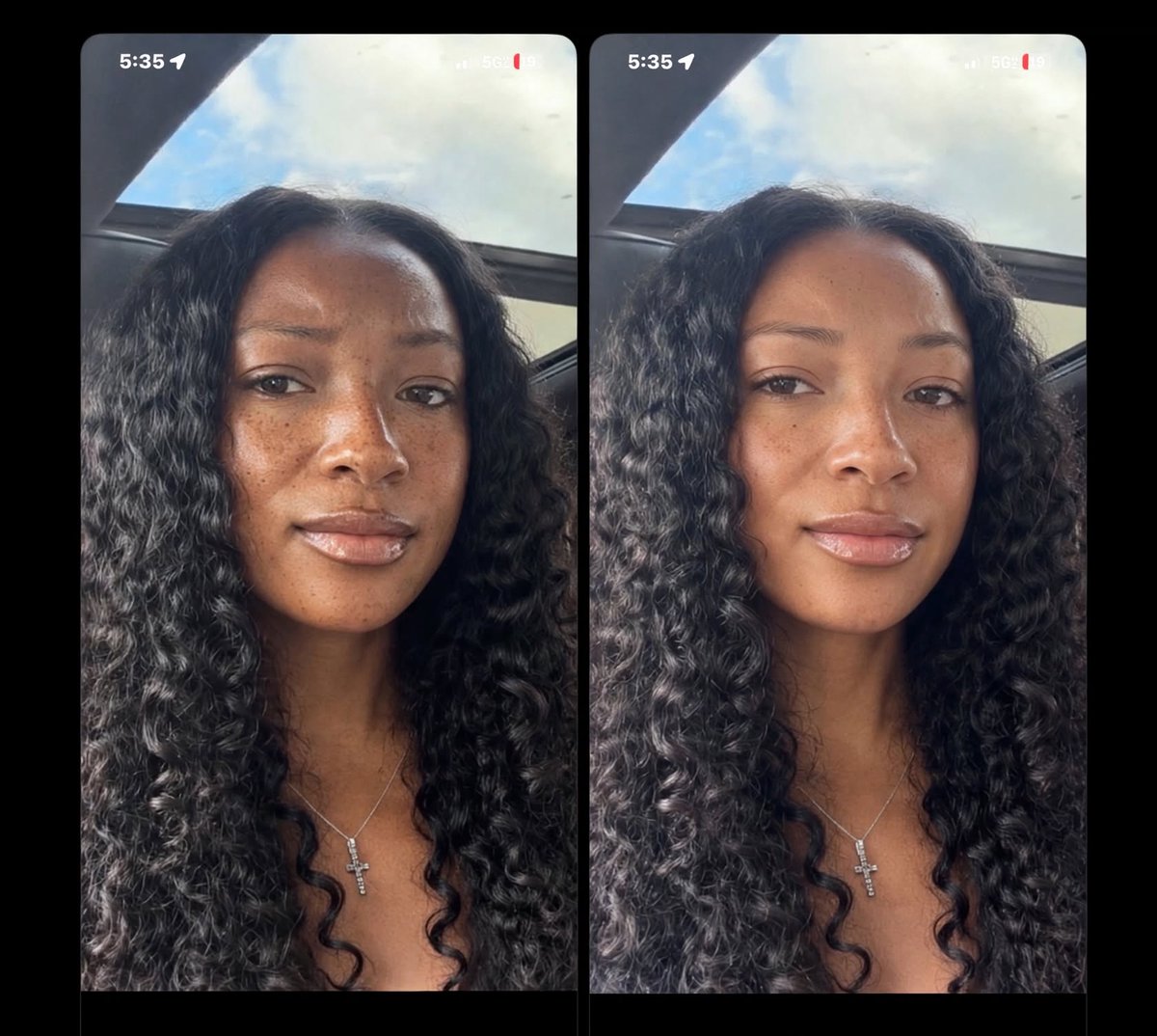 UJesus1997's tweet photo. @ThaBarBelle I asked A.I. make her Biracial with curly hair https://t.co/DlTj6HeyIr