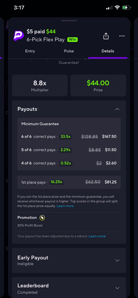 Jonathanve1331's tweet photo. @PrizePicks How is this my payout for a reverted 5 man flex. PrizePicks needs to fix this!! @PrizePicks @PrizeSupport https://t.co/ohom4xLQKh