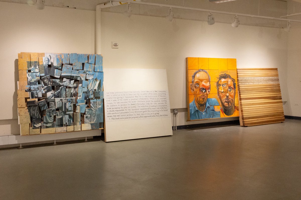 Judsonartdesign's tweet photo. Some first looks of John Bakker’s exhibition ‘dailies | doubles’ now on display in the Draewell Gallery till November.

This exhibition features 170 daily paintings and 133 panels on the double.

#judsonawesome #judsonartdesign #elginartgallery #artexhibition #socialpracticeart https://t.co/qOHevBkvDb