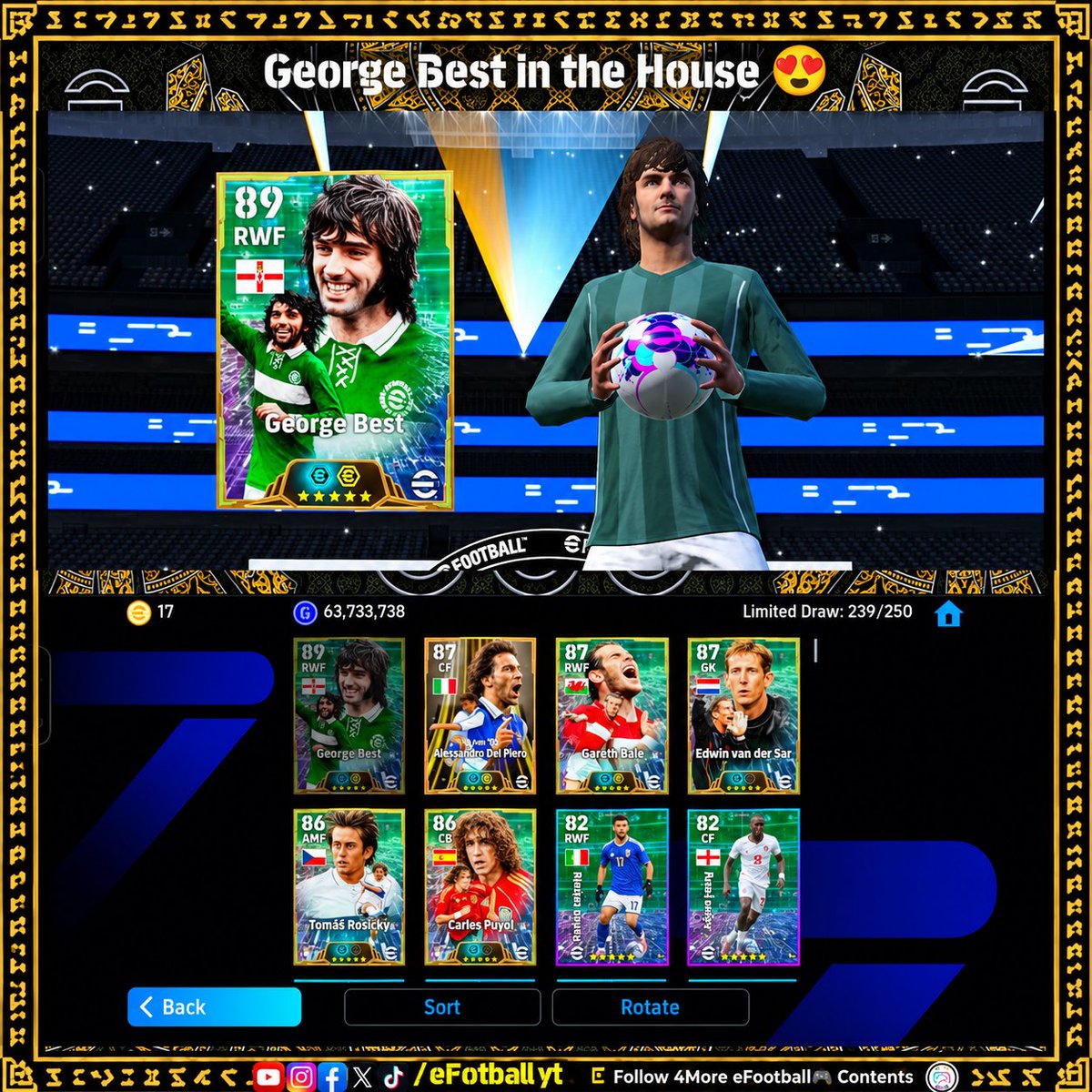 eveFootballyt's tweet photo. Welcome the Best 😍🙌 | Did you get this Player?
Thanks for watching 😍
Follow & Support 4More eFootball™ 🎮 contents
#eFootball2026 #Konami #pes #efootball #eFootballupdates packopening https://t.co/BIHskFmzuB