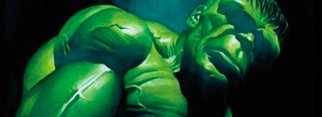 Strongest_ofALL's tweet photo. Hulk tilts his head confused about this strange helmeted man. He had meet someone similar to him before but this guy was no Dr. Strange.

"............."

+++ https://t.co/GccjyzZt0e