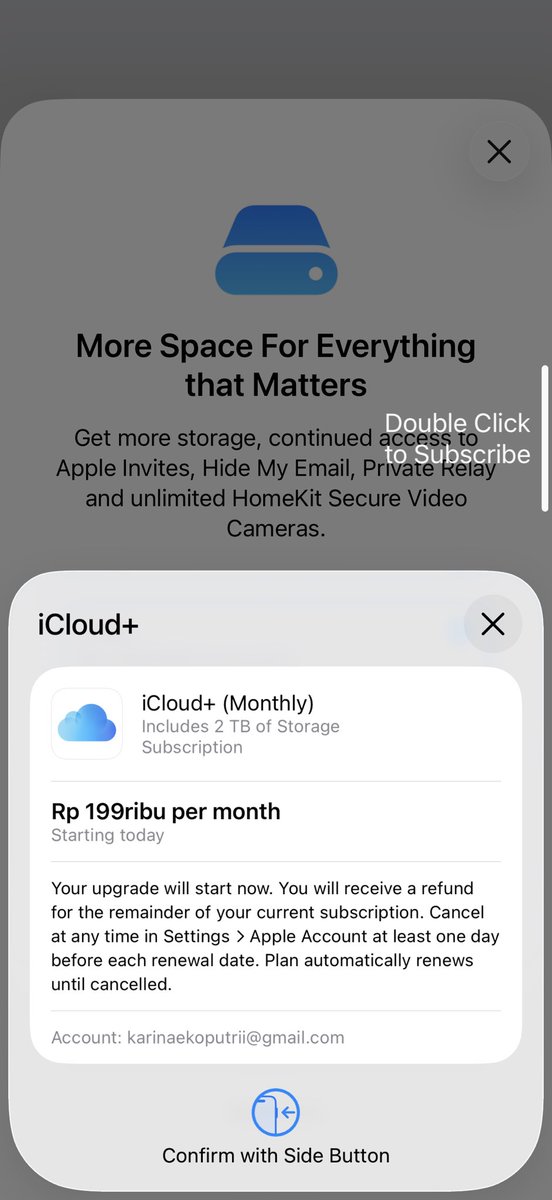 karinaeds's tweet photo. Sy mengaku kalah dan terpaksa langganan icloud 2TB😔😔 https://t.co/I4kesuwgZ7