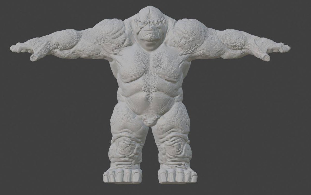 rexdoes3d's tweet photo. Massive gorilla sculpt fresh out of the render queue

#3DCharacter #GameReady https://t.co/JkRVEED3va