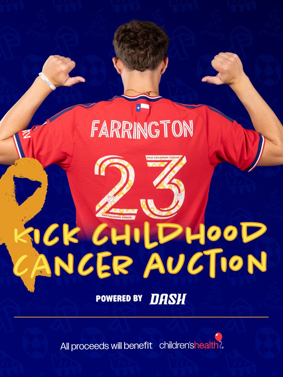 FCDCommunity's tweet photo. 🚨LAST CHANCE🚨

Our Kick Childhood Cancer Auction closes in ONE HOUR! All proceeds will benefit the @childrens mission of making life better for children.

Get your final bids in: https://t.co/BKWiwBB9sj https://t.co/tgtmRGwmzt