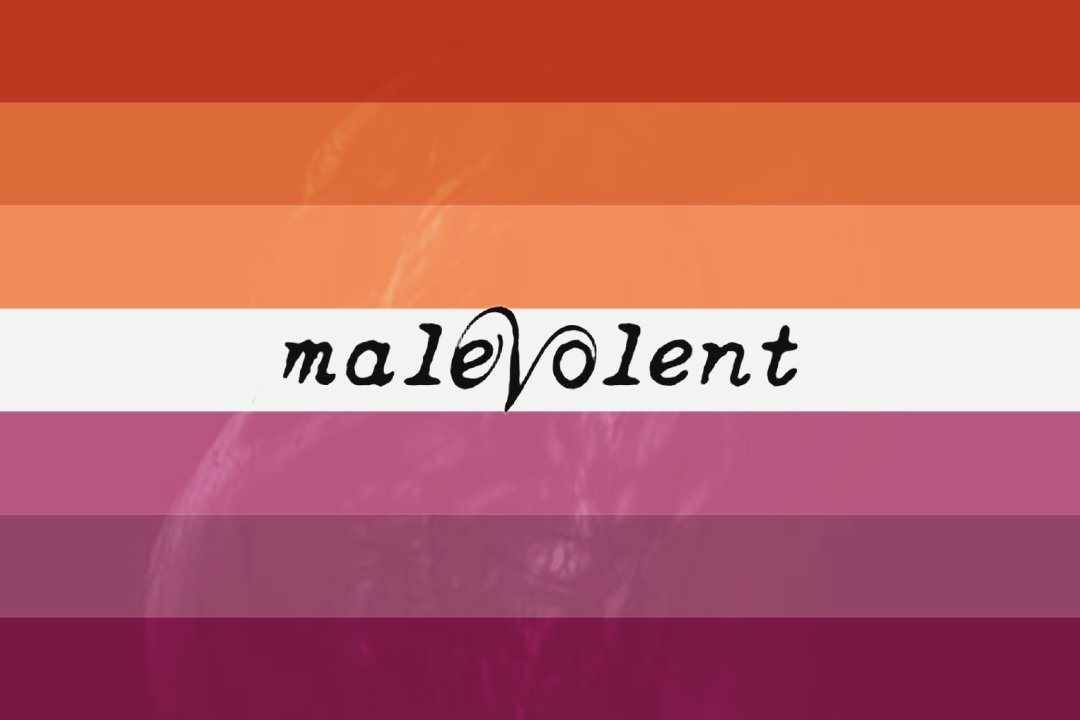 SwampFeathers's tweet photo. Pride flag for lesbians who like Malevolent https://t.co/4N7QOXbBYJ