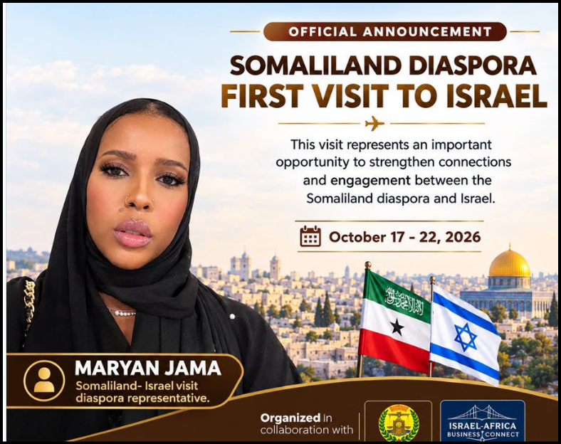 NaomiLitvin's tweet photo. .@IsraeAfricaOrg SECURITY BREACH - are you involved with this woman? Your name is at the bottom right of her poster. A multitude of Somalilanders have warned that she is a Jew hater and posted against Israel after Oct 7 https://t.co/XtBTXkREj1
