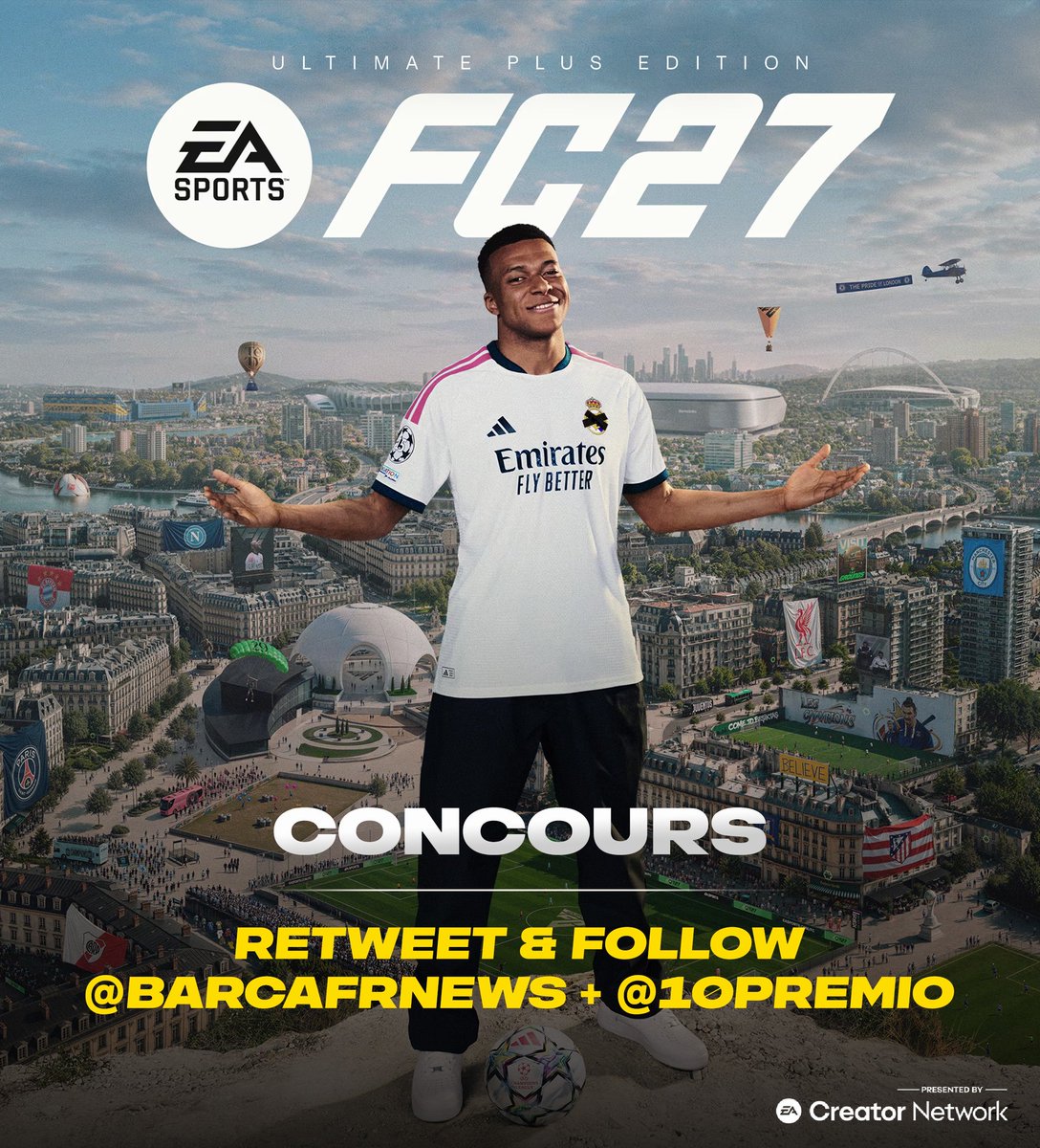 BarcaFRNews's tweet photo. 🚨🎁 GRAND CONCOURS FC27 🎁🚨

AVEC @10Premio ON VOUS FAIT GAGNER UNE CLÉ EA SPORTS FC 27 ! POUR LA REMPORTER 👇

RT + FOLLOW @10Premio &amp; @BarcaFRNews 🔁

Tirage au sort le 25 septembre à 17h00 !

Bonne chance à tous 🤞🍀

#CreatorNetwork #FC27 https://t.co/BkANniHFuO