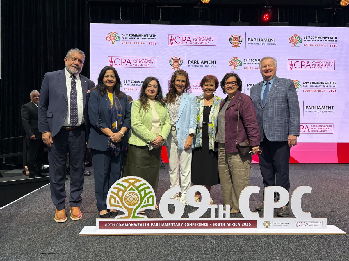 ParlDiplomacy's tweet photo. #CCOM participated in the #69CPC General Assembly, where Chair Alexandra Mendès invited the assembled delegates to attend the 70th Commonwealth Parliamentary Conference #70CPC in Ottawa https://t.co/KYbUrHOimN