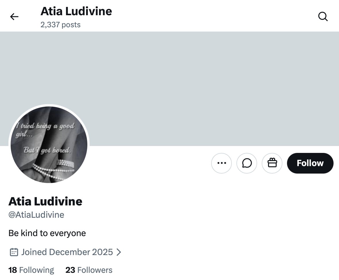 M_Steeples's tweet photo. Evil personified Sussex Squad crook @AtiaLudivine needs showing to the world for what she is: A sick, twisted troll. #SussexSquad #Evil #Troll #Muted #Disgusting #Disgrace #PrinceHarry #MeghanMarkle #HazBeen #MeGain #Maniacs #Monsters https://t.co/jnCUwHG9A5
