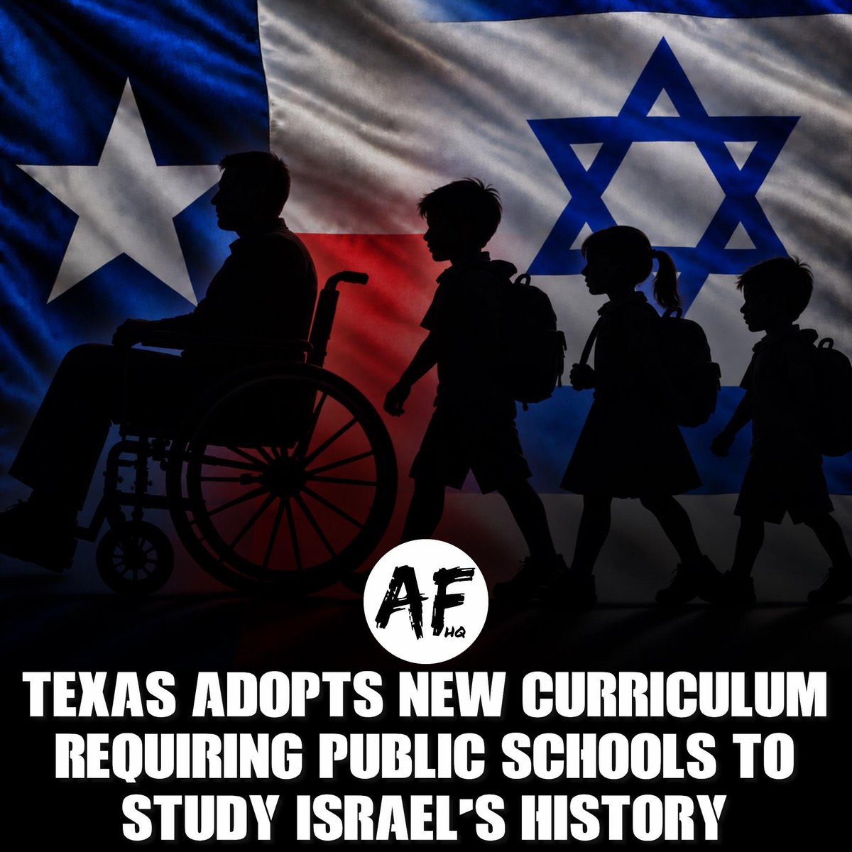 hippyygoat's tweet photo. AMERICA IS COOKED
Texas has adopted new social studies curriculum standards that will require public-school students to study Israel's history and Zionism.

I HOPE THEY TEACH THE CHILDREN ABOUT THE GENOCIDE OF PALESTINIANS. https://t.co/F93ywOPkNr