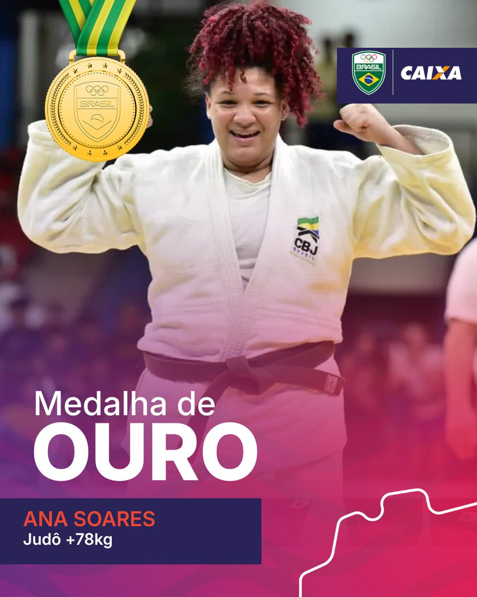 timebrasil's tweet photo. MEDALHAS NO TATAME! 🥋🇧🇷

Nossos medalhistas do primeiro dia de competição:

🥇 Diego Ismael (-60kg), Gui de Oliveira (-73kg), Ronald Lima (-66kg), Ana Soares (+78kg) e Nauana Silva (-70kg) 
🥈 Beatriz Freitas (-78kg)
🥉 Pietra Estrela (-63kg)

#TimeBrasilEmSantaFé #Judô #Caixa https://t.co/6GpQHbdxLb