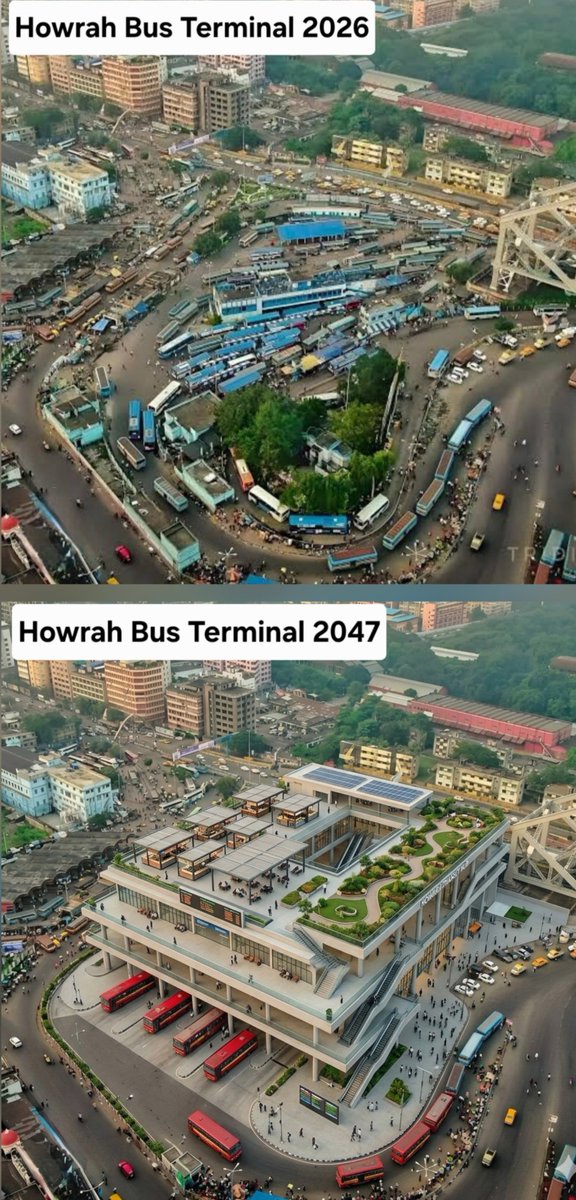 OOHveek01's tweet photo. @InfraAddaofWB Also an integrated multi modal terminal with seamleass connectivity with the Howrah railway stn must be planned alongwith. https://t.co/JdjhR6NEkU