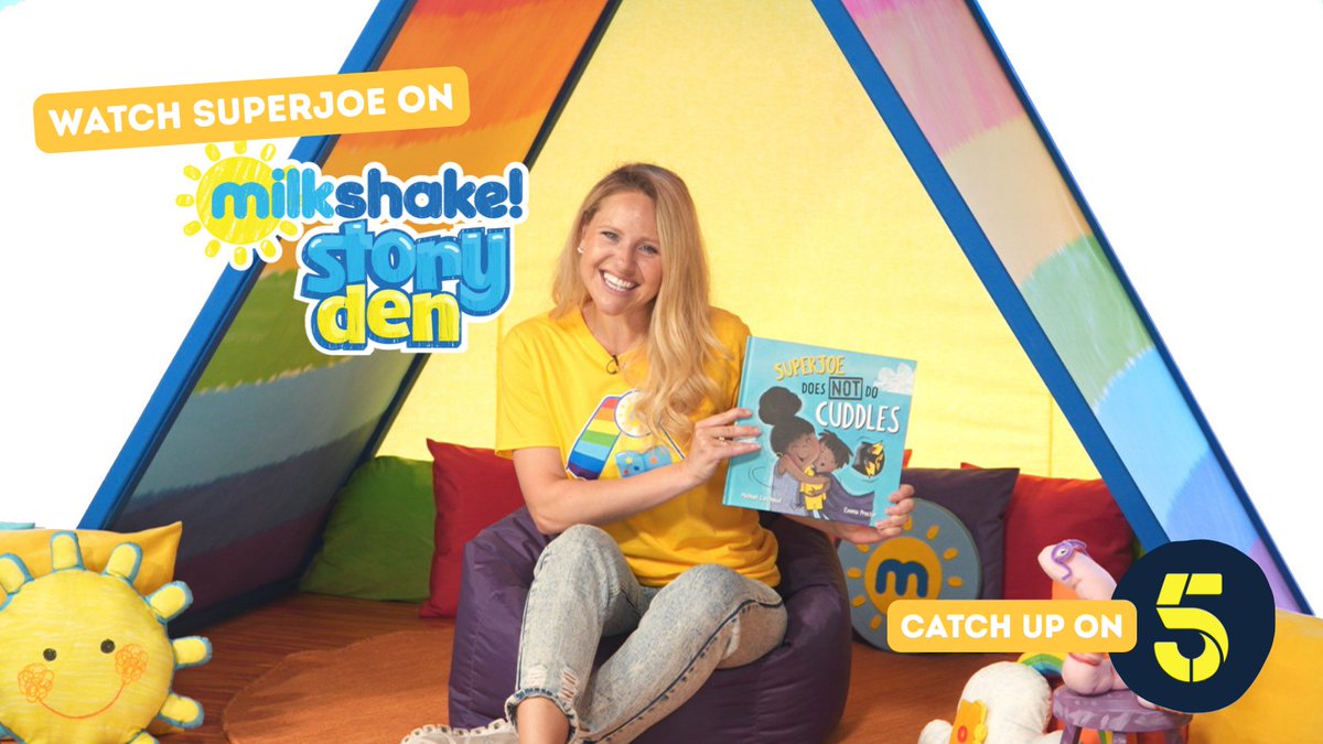 lantanapub's tweet photo. SuperJoe Does NOT Do Cuddles is on @MilkshakeTV_  Story Den on @channel5_tv ! 📺🦸🏾 Thank you to the wonderful Olivia for the most adorable read-aloud — missed it? Catch up on My5 🧡

https://t.co/N3rpxVKlcU https://t.co/fUdEHxP3ax