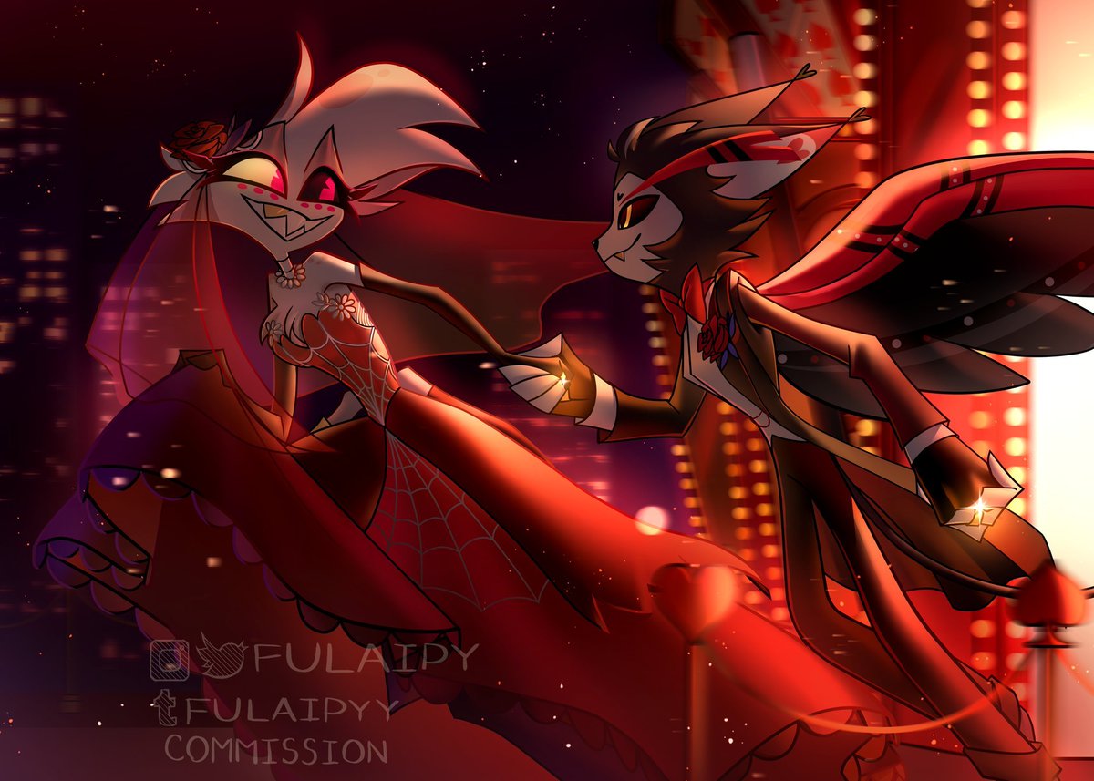AngelDust499006's tweet photo. ❤️‍🔥 Dancing through the night, wrapped in passion and elegance.

( Art credit by @fulaipy )
. 
.
.
#hazbinhotel #hazbinhotelfanarts #huskerdust #angeldust #hazbinOCart #ArtistOnTwitter #Itsnotmyartwork https://t.co/LBvJS8t3eA