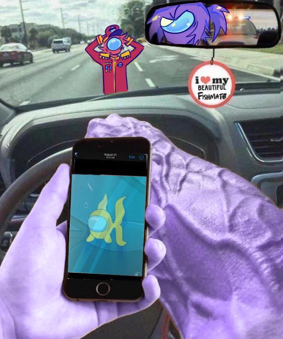 itz_fishstix's tweet photo. Keep driving purps. 
#amongusshow https://t.co/W6FAf8XcYe