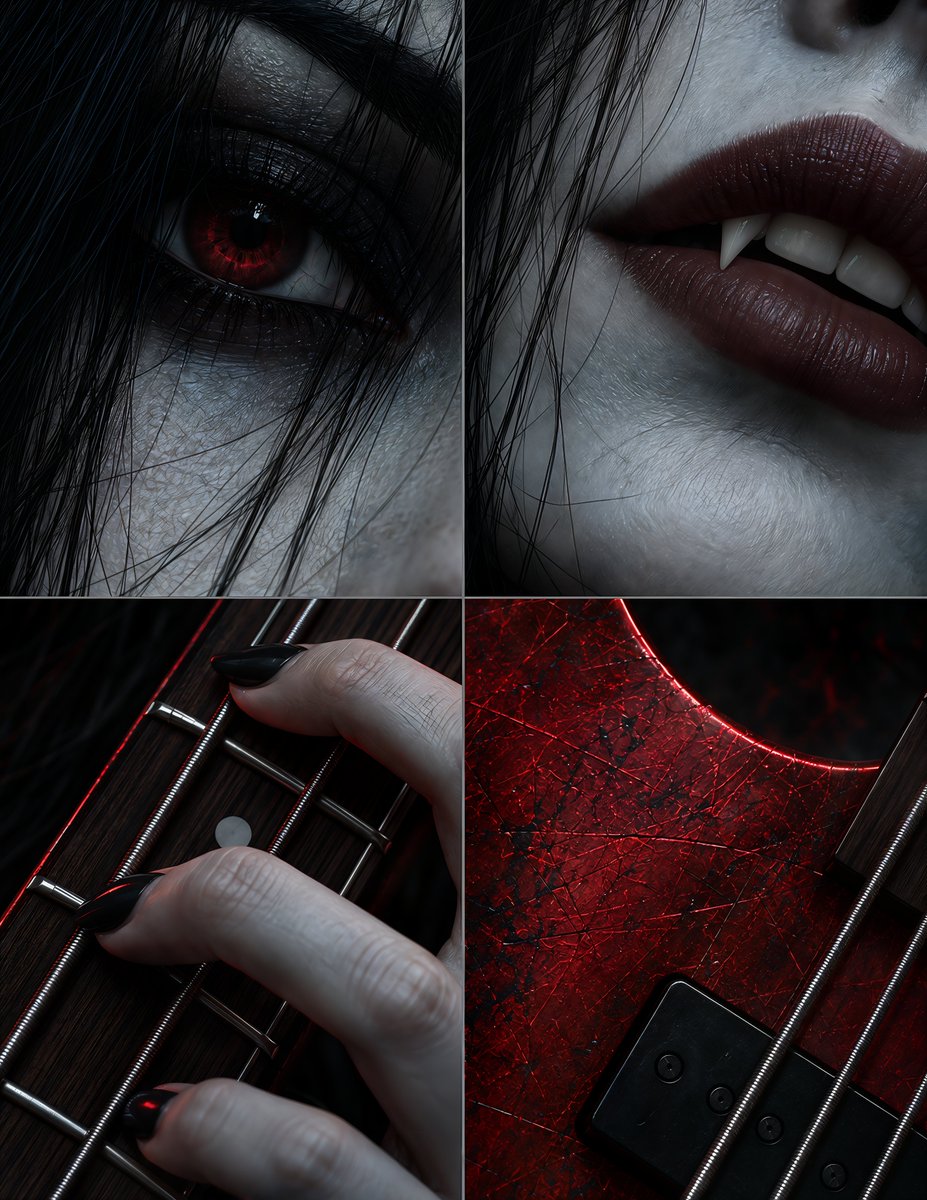 StaticWound_Leo's tweet photo. "Marceline the Vampire Queen" from Adventure Time
Marceline after dark. 🖤🩸🎸
Still floating, still dangerous, still cooler than everyone in the room.
#Marceline #AdventureTime #FanArt #FanService #AIart #AIArtCommunity #DarkFantasy #VampireQueen https://t.co/lMyon0EPX9