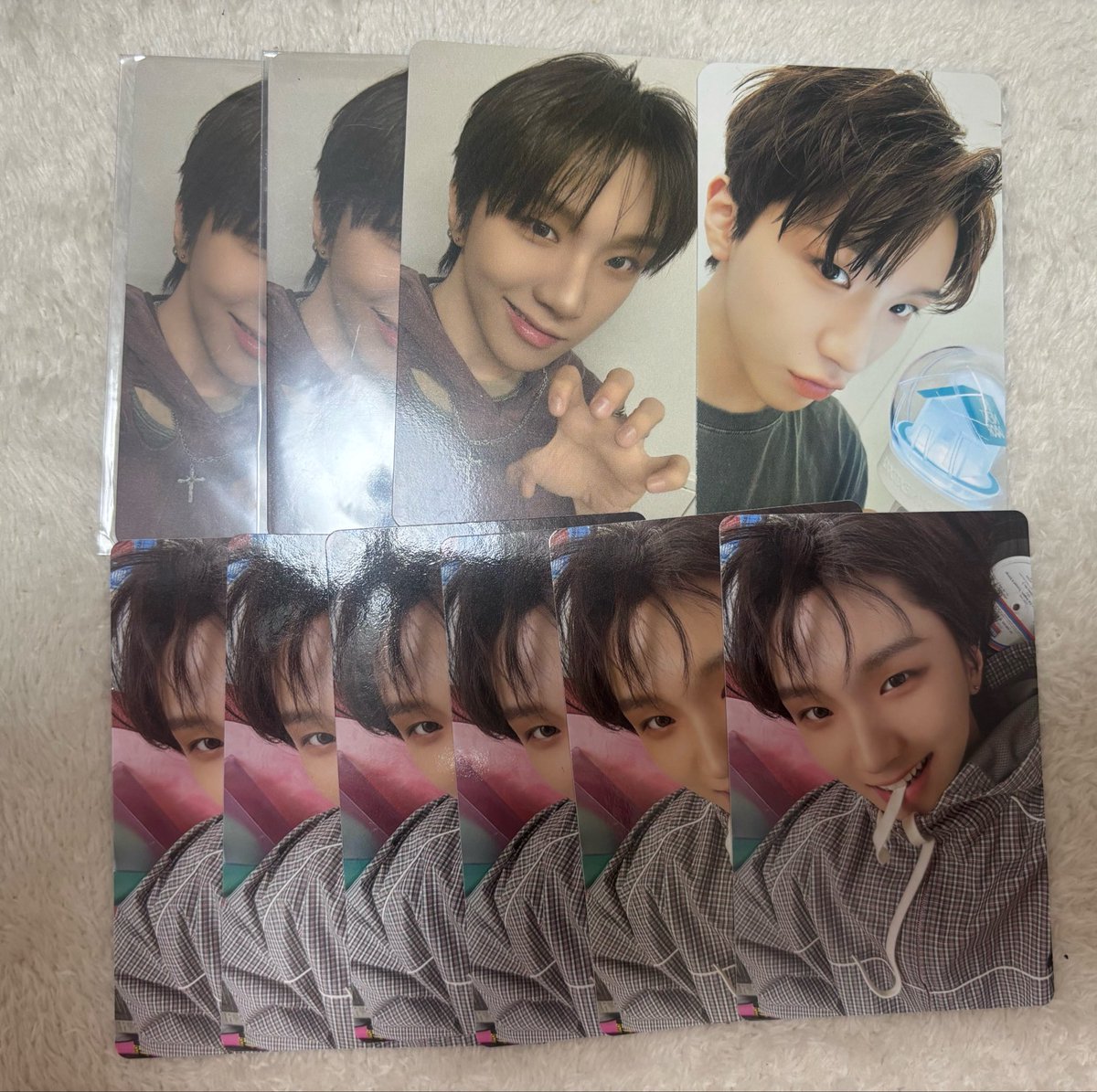 riw8chan's tweet photo. BOYNEXTDOOR ボネクド ボイネク
トレカ ラキドロ 特典 交換

【譲】画像のもの

【求】 リウ （同異種）

ケミトレカは種類問わず豆腐ｽﾞ1枚残り全て革命ｽﾞ求めてます。
郵送での交換
取引垢❌
お気軽にお声がけください🙇🏻‍♀️ https://t.co/9NvSRhx1uN
