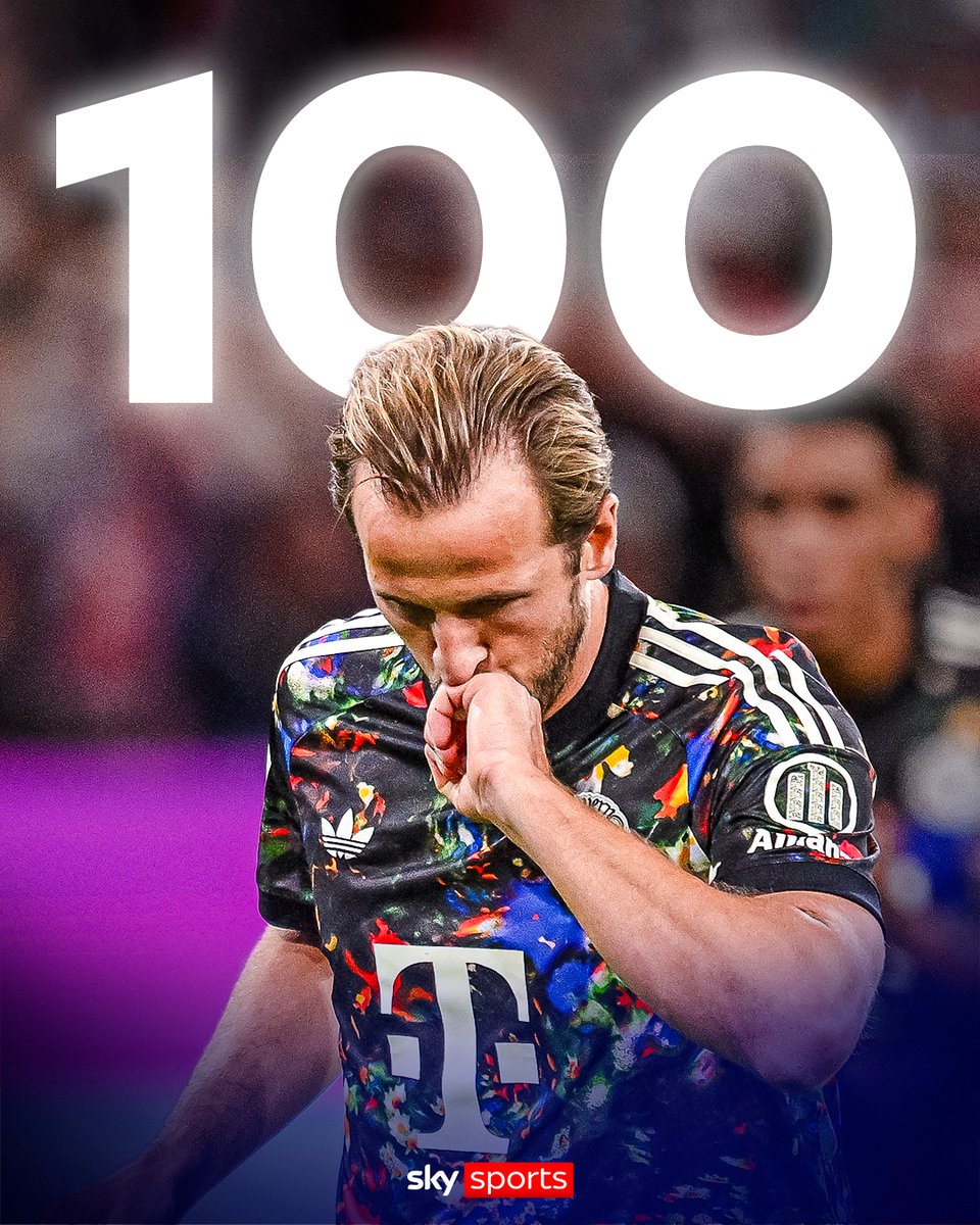 SkyFootball's tweet photo. Harry Kane scores his 100th league goal for Bayern Munich 🔥 https://t.co/jUKXcHbXhF