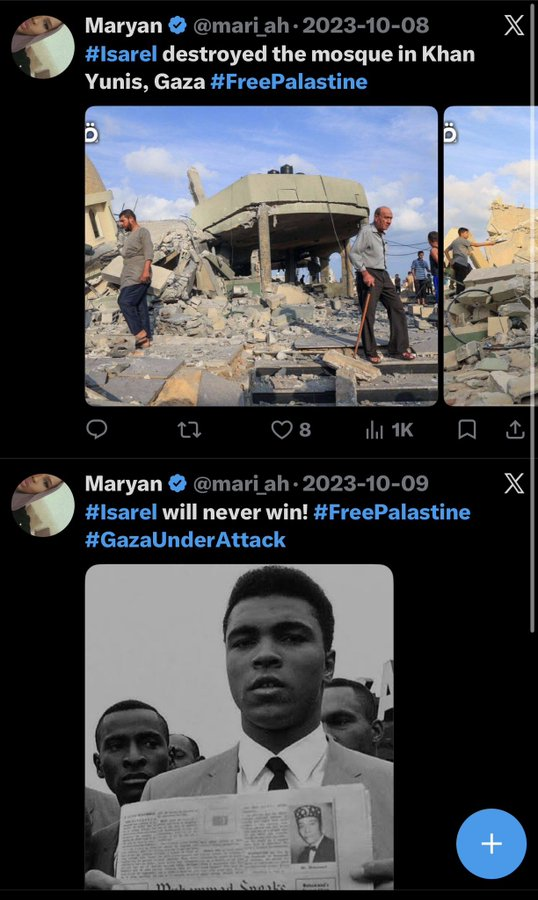NaomiLitvin's tweet photo. 🚨🚨🚨 #Israel security risk - She posted against Israel the day after Oct 7 - @IsraeAfricaOrg #Somaliland #Faqash 🚨🚨🚨 https://t.co/HbZkrye9ds