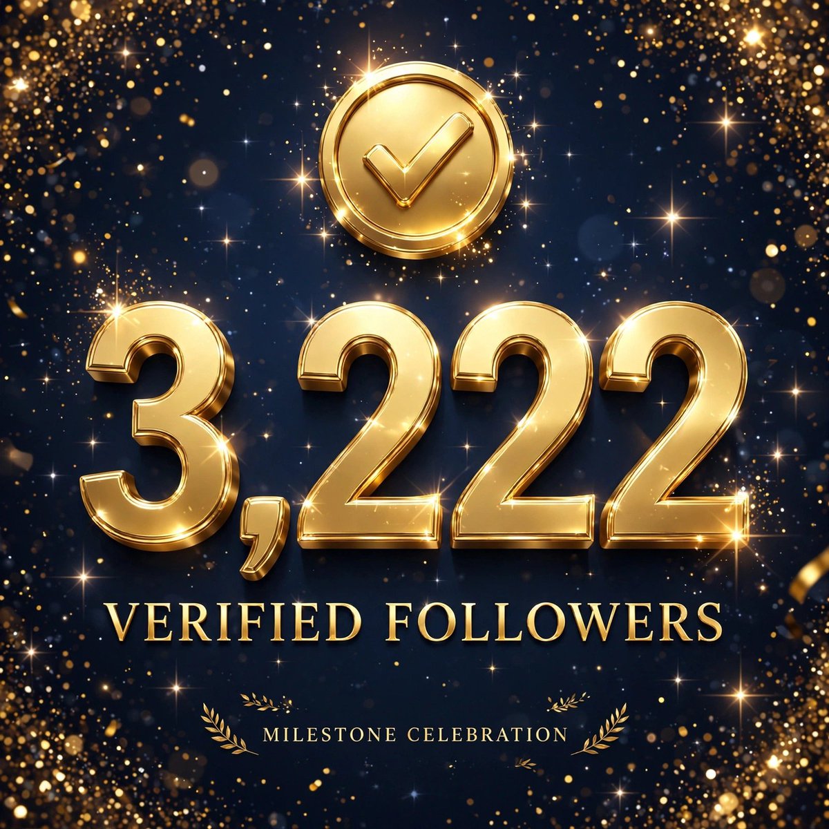 Wassi14313's tweet photo. 3,222 VERIFIED FOLLOWERS ✅

Alhamdulillah! We hit 3,222 family members today.

Thank you to each one of you for the love & support on my Web3 journey.

This is just the beginning - 5K is next 🎯

If you want 3.2K+ followers like this, Just Say Hi 👋

Comment ❤️ & Repost to celebrate with me!