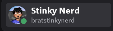 BratStinkyNerd's tweet photo. Claro que tiene discord☝🤓

bratstinkynerd https://t.co/gvFcwc0pjw