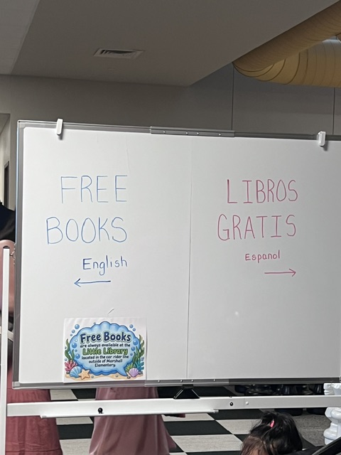 MarshallES_SISD's tweet photo. A huge THANK YOU  to all of our amazing families who joined us for Open House! 

We hope that you enjoyed some great food, helpful resources, and some awesome new books to read and add to your Reading Logs!

We're so glad you're part of our Marlin Family!
Soar Beyond the Shore! https://t.co/O7MsIhOkWH