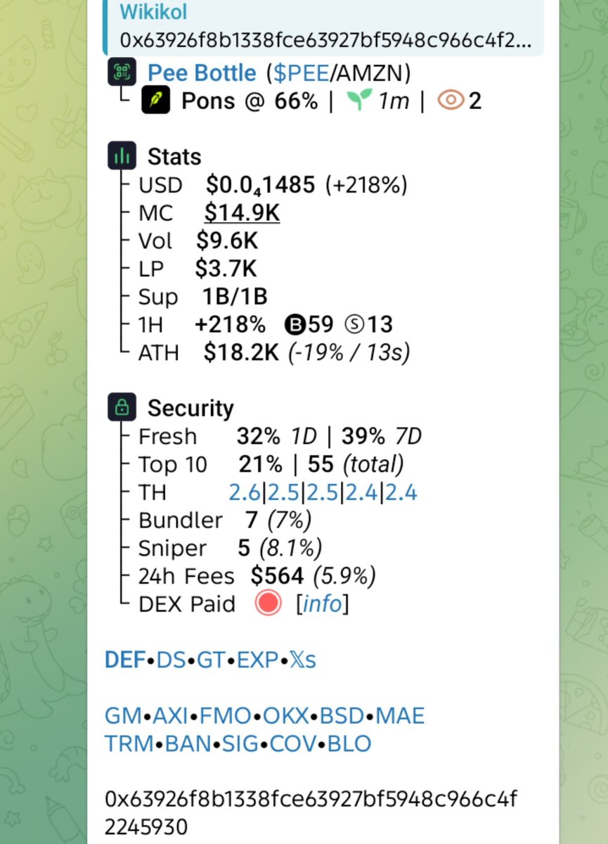 WikiKol1's tweet photo. Watch your entry on $PEE
CA

0x63926f8b1338fce63927bf5948c966c4f2245930

#SMNO #CRYPTOAI #CRYPTOCLARITYACT #MEMECOIN https://t.co/qJLEiJgAJ7